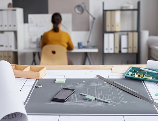 Aménagement d'espaces en partenariat avec les architectes